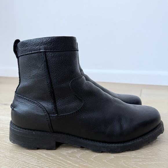 Florsheim Trektion Waterproof Black Leather Side Zip Boots 18608-001 Mens Sz 11W - Picture 3 of 8